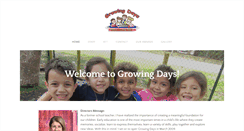 Desktop Screenshot of growingdayspreschool.com