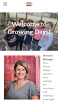Mobile Screenshot of growingdayspreschool.com